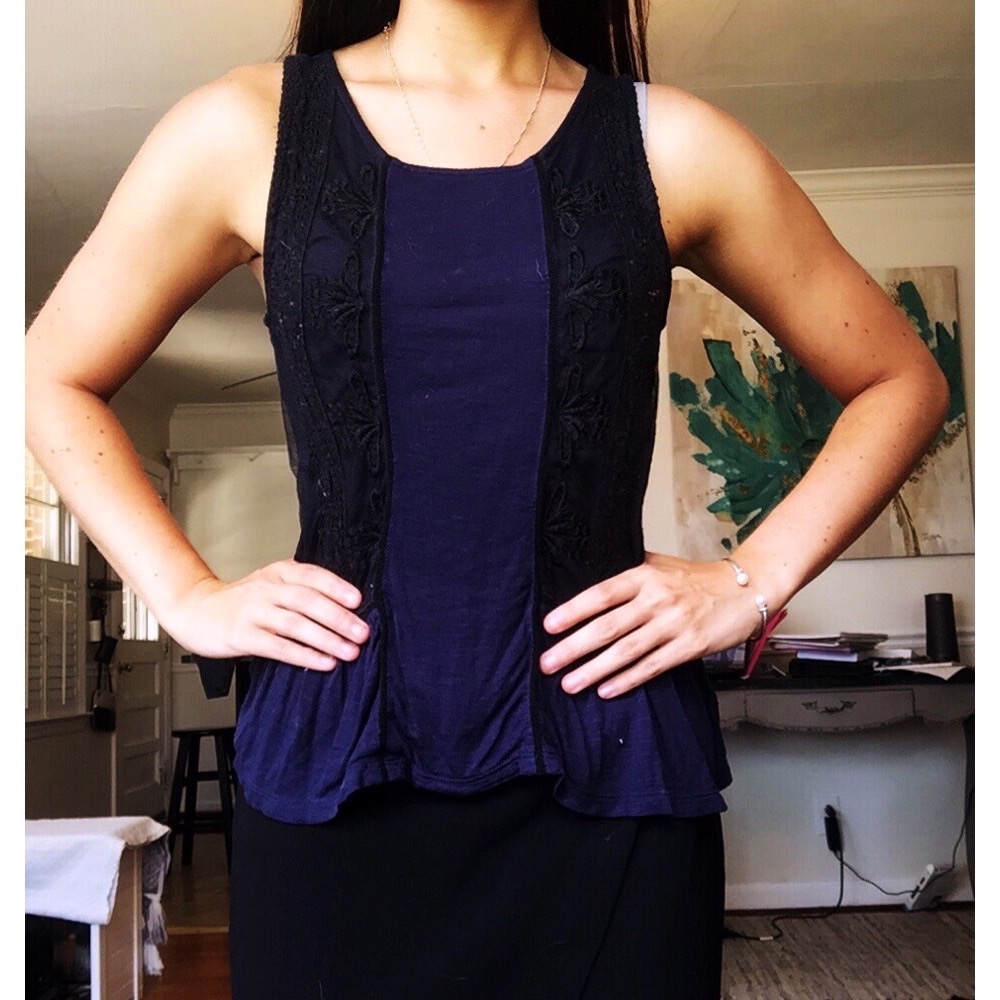 American Eagle Dark Blue Tank Top